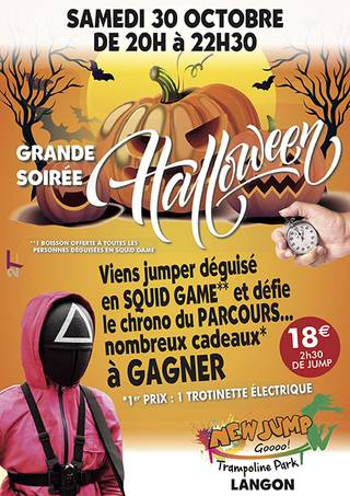 Grande soirée Halloween 2021 au New Jump Langon