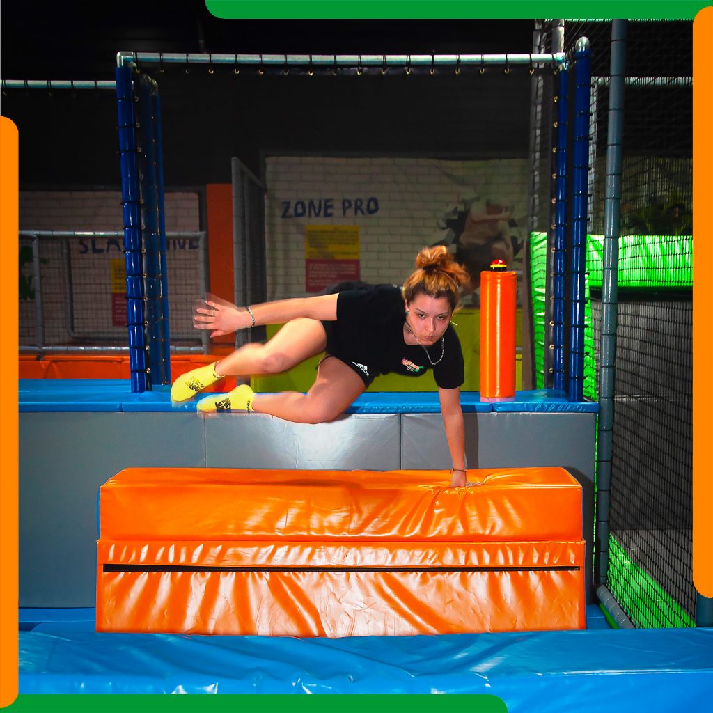 Espace du trampoline park New Jump Langon