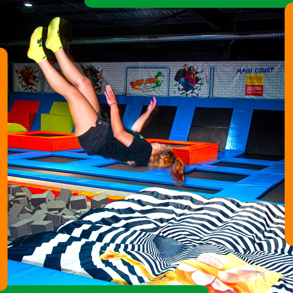 Espace de trampolines du parc New Jump Langon