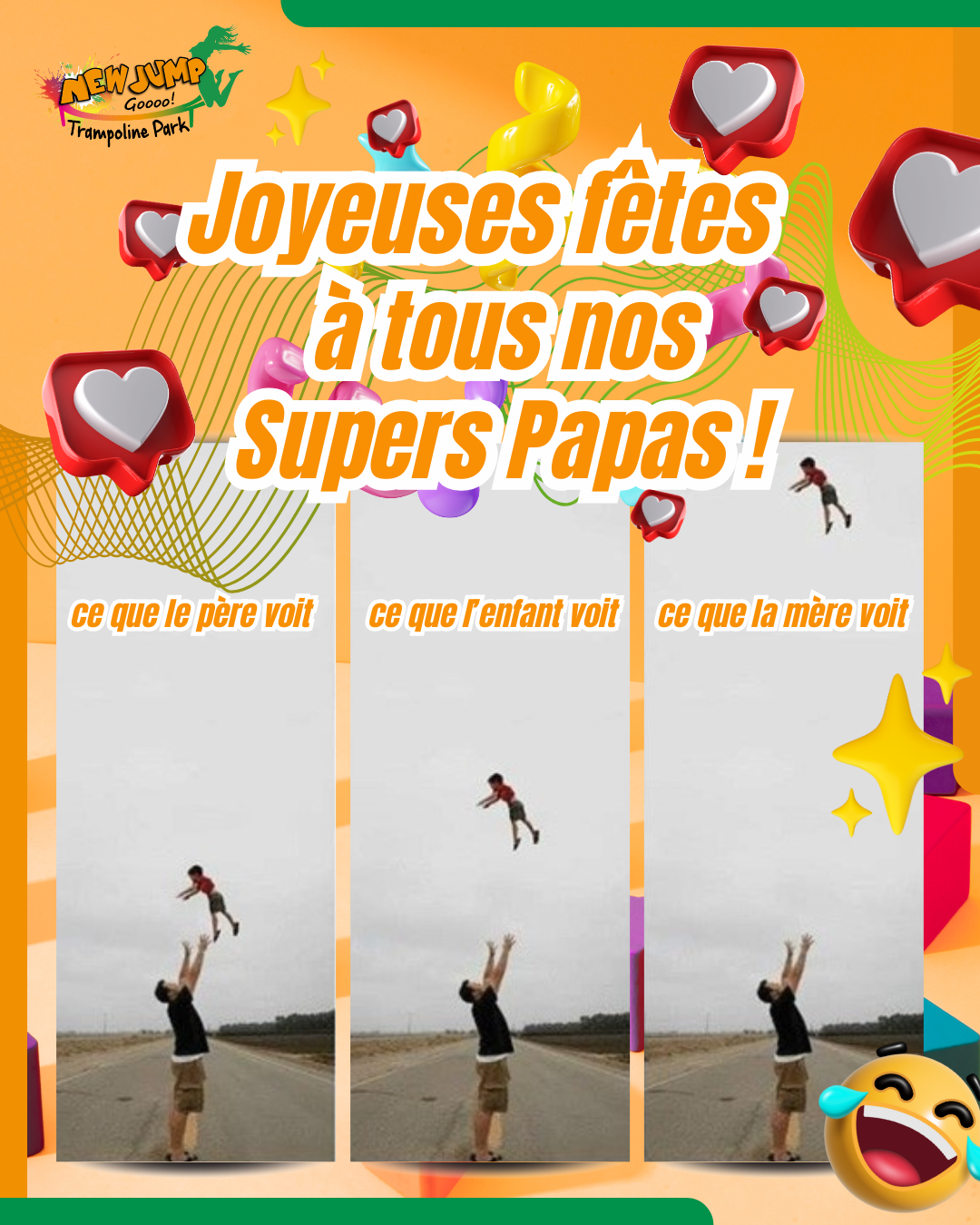 Fête des pères au trampoline park New Jump Langon