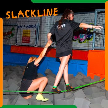 Espace du trampoline park New Jump Langon
